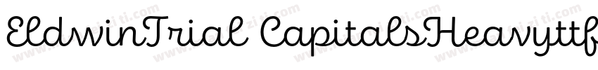 EldwinTrial CapitalsHeavyttf字体转换